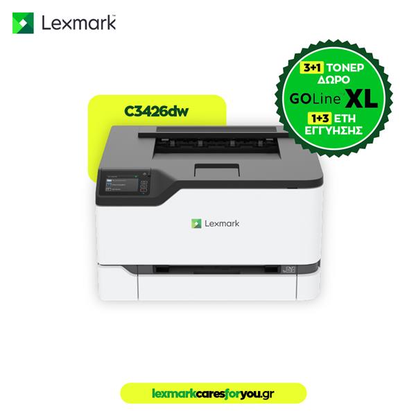 Lexmark C3426dw Έγχρωμoς Εκτυπωτής Laser με WiFi και Mobile Print
