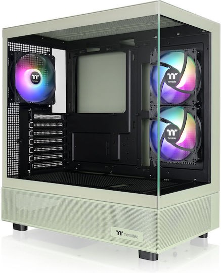 Thermaltake View 270 Plus TG ARGB Gaming Midi Tower  Matcha Green