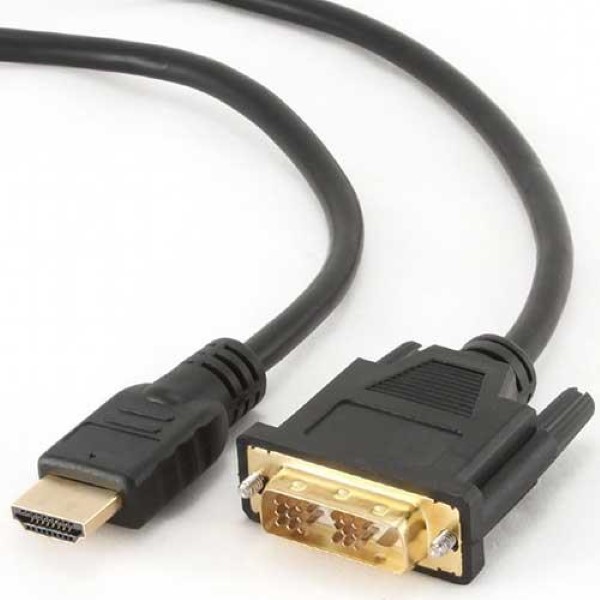 CABLEXPERT HDMI TO DVI M-M CABLE GOLD PLATED CONNECTORS 3M BULK