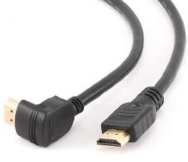 CABLEXPERT HDMI V.1.4 90 DEGREES MALE TO STRAIGHT MALE 3M