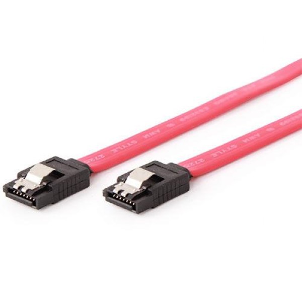 CABLEXPERT SERIAL ATA III 50CM DATA CABLE METAL CLIPS BULK