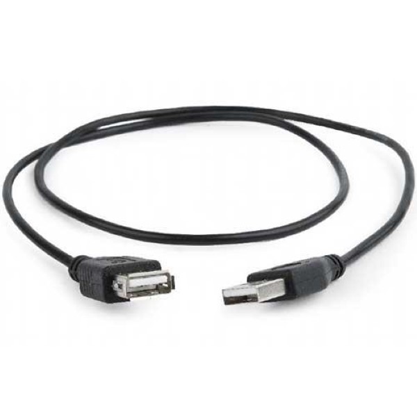 CABLEXPERT USB 2,0 EXTENSION CABLE 0,75M BLACK