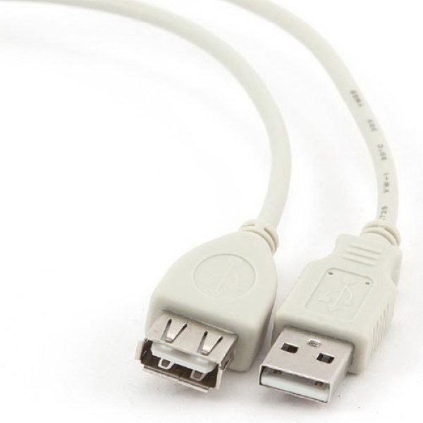 CABLEXPERT USB 2,0 EXTENSION CABLE 0,75M WHITE