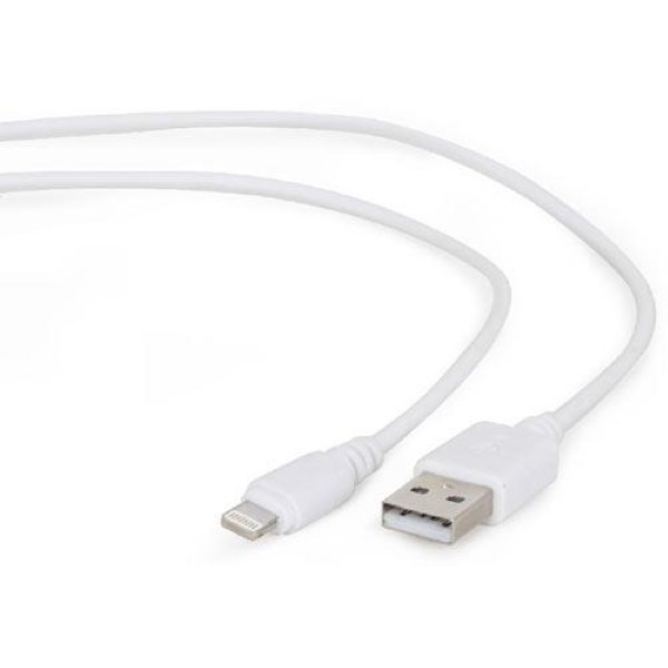 CABLEXPERT USB TO LIGHTNING SYNC AND CHARGING CABLE WHITE 1M