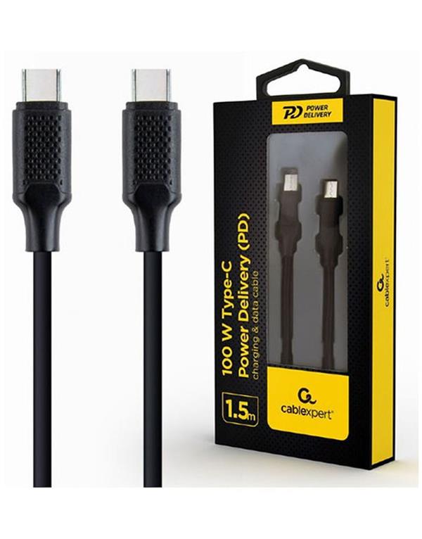 CABLEXPERT TYPE-C PD 100W CHARGING & DATA CABLE 1.5M