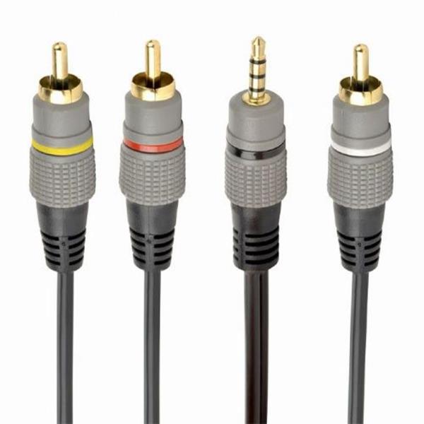CABLEXPERT 3,5MM 4-PIN TO RCA AUDIO-VIDEO CABLE 1,5M