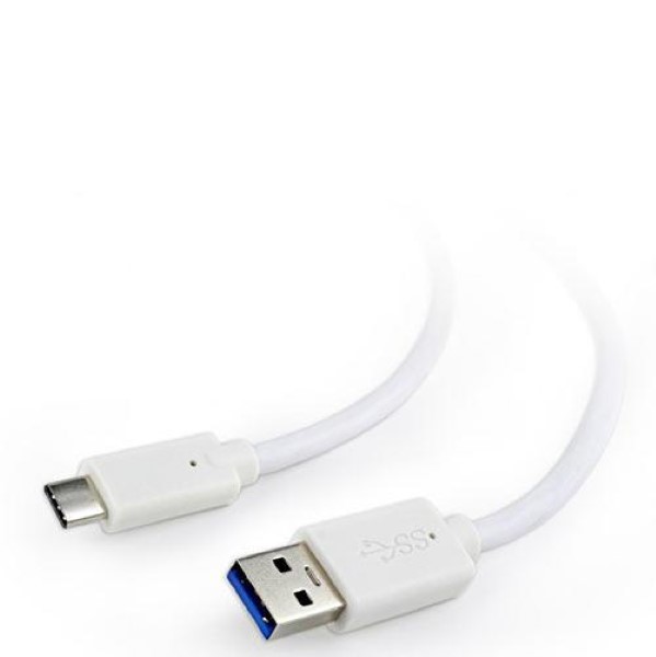 CABLEXPERT USB3.0 AM TO TYPE-C CABLE 0.1M WHITE