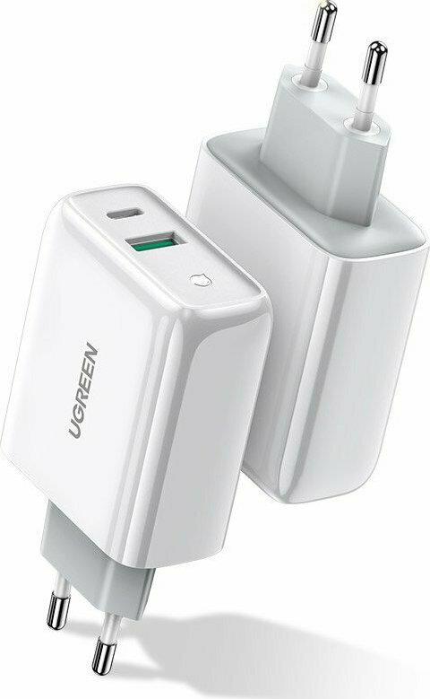 Ugreen Charger Cd170 36W Pd Plus Qc3.0 White 60468