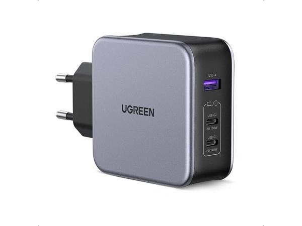 Ugreen Charger Gan Cd289 140W Combo Plus Type C Cable Black 90549