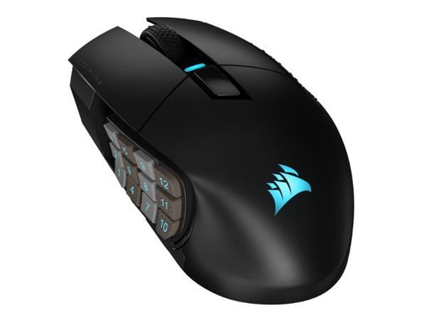 Corsair Wireless Optical Gaming Mouse Mmo-Moba Scimitar Elite Rgb 26.000 Dpi - Black - Ch-9314311-Eu Ch-9314311-Eu