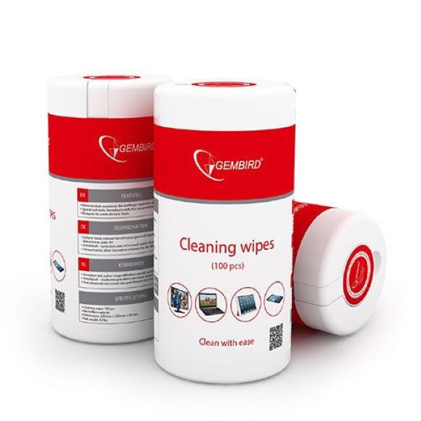 GEMBIRD CLEANING WIPES 100PCS