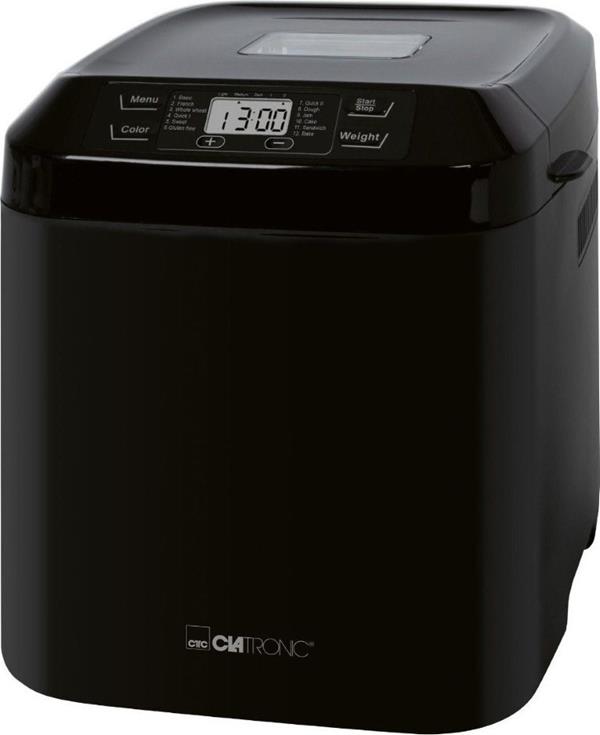 Clatronic BBA 3774 Αρτοπαρασκευαστής 550W Χωρητικότητας 1500gr με 12 Προγράμματα