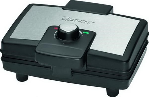 Clatronic WA 3606, waffle iron black  stainless steel