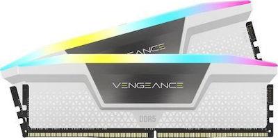 Corsair Vengeance RGB 32GB DDR5 RAM με 2 Modules (2x16GB) και Ταχύτητα 6000