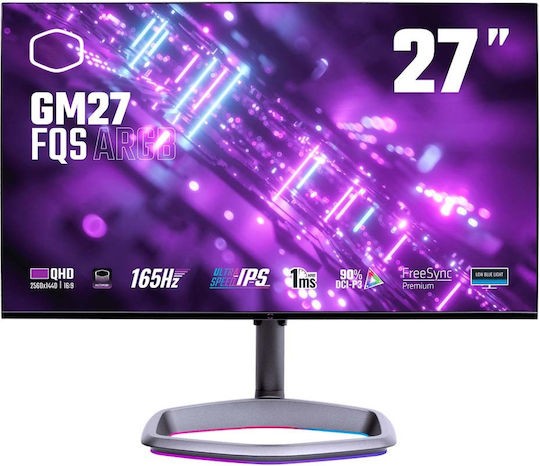 CoolerMaster GM27-FQS ARGB IPS Gaming Monitor 27" QHD 2560x1440 165Hz