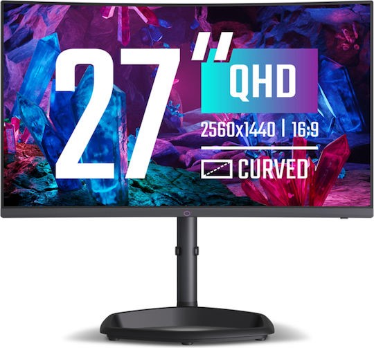 CoolerMaster GM27QP VA Curved Gaming Monitor 27" QHD 2560x1440 240Hz  1ms GTG