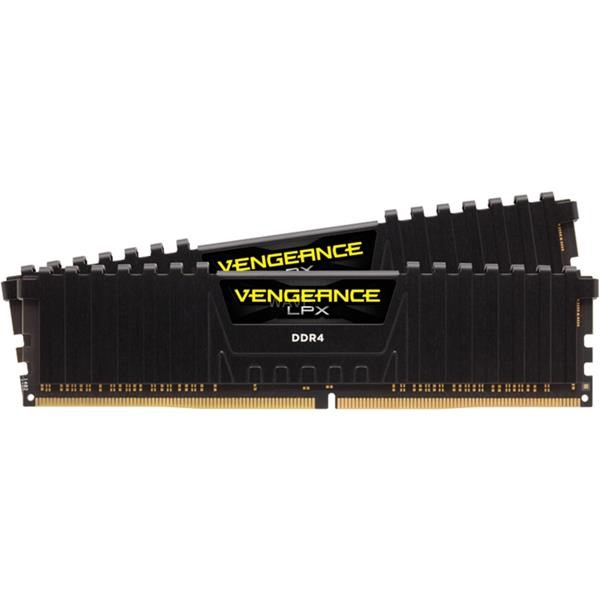 CORSAIR DIMM 16 GB DDR4-3200 KIT, RAM  BLACK, CMK16GX4M2E3200C16, VENGEANCE LPX