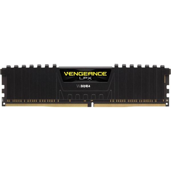 CORSAIR DIMM 8GB DDR4-3000, MEMORY BLACK, CMK8GX4M1D3000C16, VENGEANCE LPX