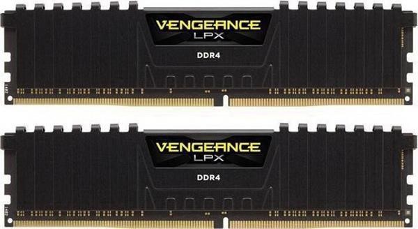 CORSAIR RAM DDR4 8GB 2400-14 VENGEANCE LPX BK K2 COR