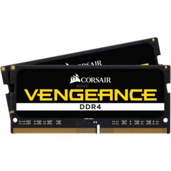CORSAIR SO-DIMM 16GB DDR4-3000 KIT, RAM  BLACK, CMSX16GX4M2A3000C18, VENGEANCE