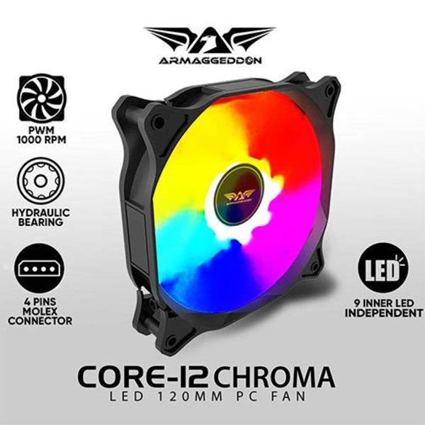 ARMAGGEDDON PC COOLING FAN CORE-12 RGB EFFECTS