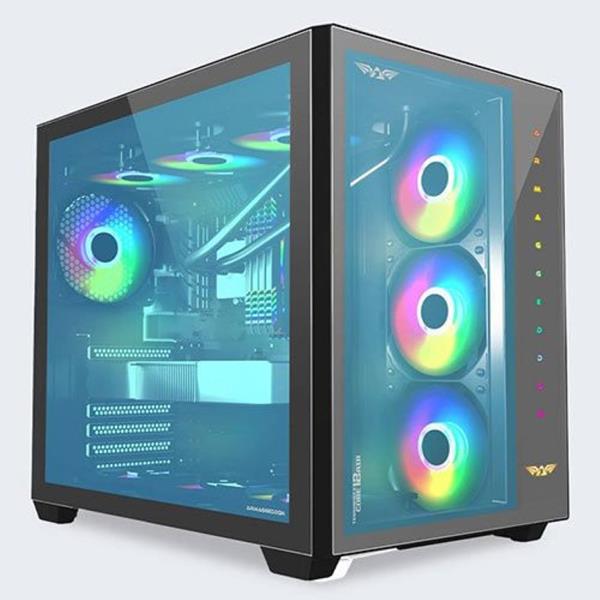 ARMAGGEDDON GAMING PC CASE FULL ATX TESSARAXX CORE 12 AIR BLACK