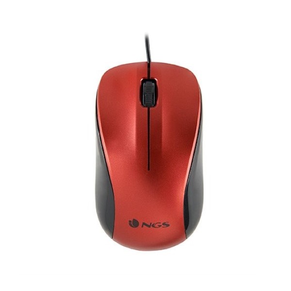NGS OPTICAL MOUSE WIRED CREW RED