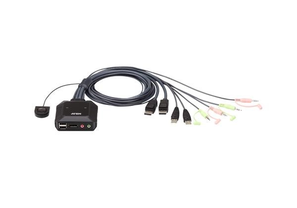 ATEN  CS22DP 2P USB DP CABLE KVM SWITCH