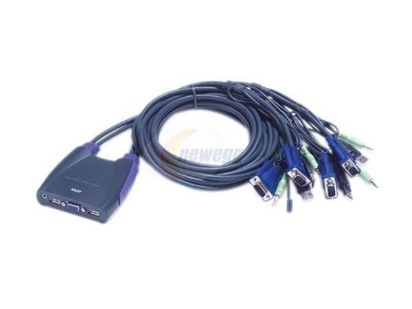 ATEN KVM 4 PORT USB W/CABLE