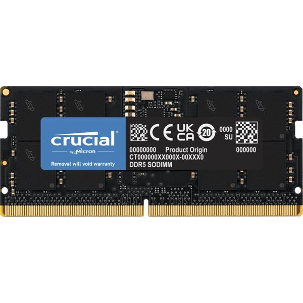 CRUCIAL 16GB DDR5-4800 SODIMM CL40 (16GBIT)