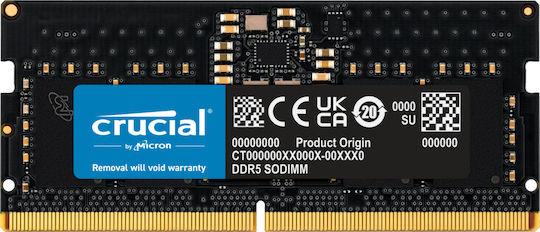 Crucial DDR5-5600 8GB SODIMM CL46 (16Gbit)