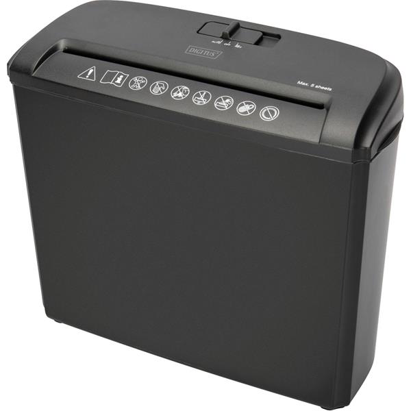 DIGITUS PAPER SHREDDER S5 W/O. CD/DVD/CARD SHREDDER STRIPCUT