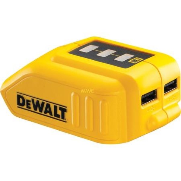 DEWALT BATTERY ADAPTER WITH USB PORTS DCB090