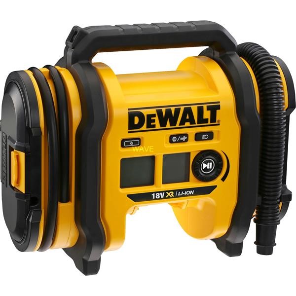 DEWALT CORDLESS COMPACT COMPRESSOR DCC018N, AIR PUMP YELLOW - BLACK, WITHOUT BATTERY AND CHARGER, WITHOUT POWER SUPPLY