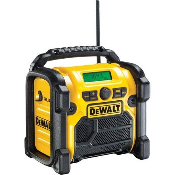 DEWALT CORDLESS AND MAINS RADIO DCR019, CONSTRUCTION RADIO YELLOW
