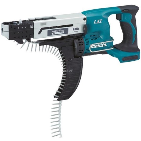 MAKITA CORDLESS AUTOMATIC SCREWDRIVER DFR550Z, 18 VOLT BLACK - BLUE, WITHOUT BATTERY AND CHARGER