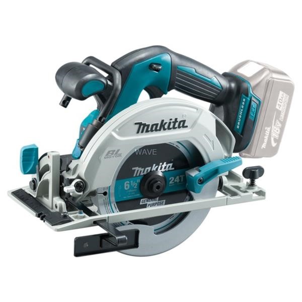 MAKITA CORDLESS CIRCULAR SAW DHS680Z, 18 VOLT BLUE - BLACK, WITHOUT BATTERY AND CHARGER