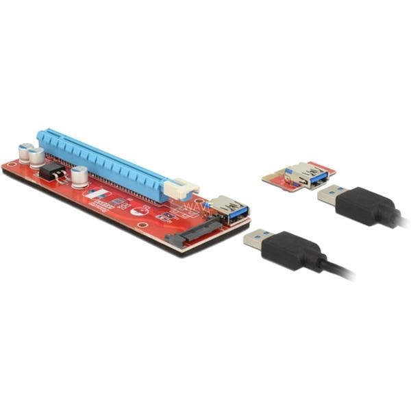 DELOCK RISER CARD PCI X1> X16 USB CABLE