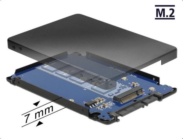 DELOCK SATA 22 PIN > M.2 NGFF 2.5"