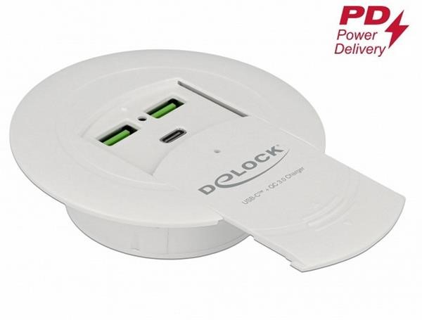 DELOCK   USB-C PD3.0+ 3XUSB A BU