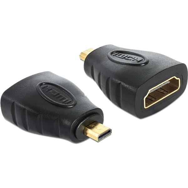 DELOCK ADAPTER HDMI-D CONNECTOR -> A SOCKET BLACK