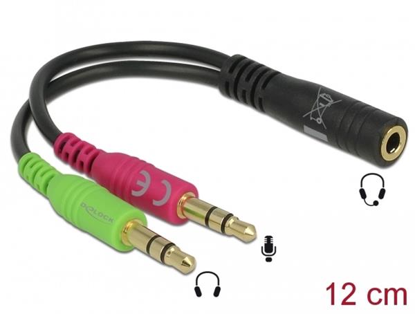 DELOCK ADAPTER 3,5MM -> 2X3,5MM BU-ST/ST