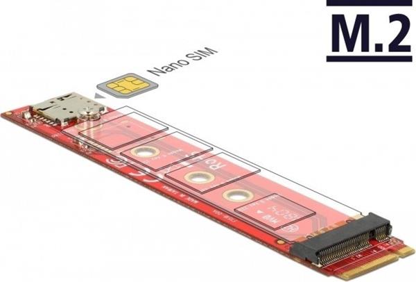 DELOCK M.2 KEY M ST>KEY M SLOT-NANO SIM