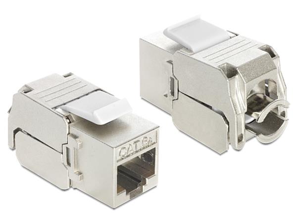 DELOCK KEYSTONE MODUL RJ45 LSA CAT6 WH