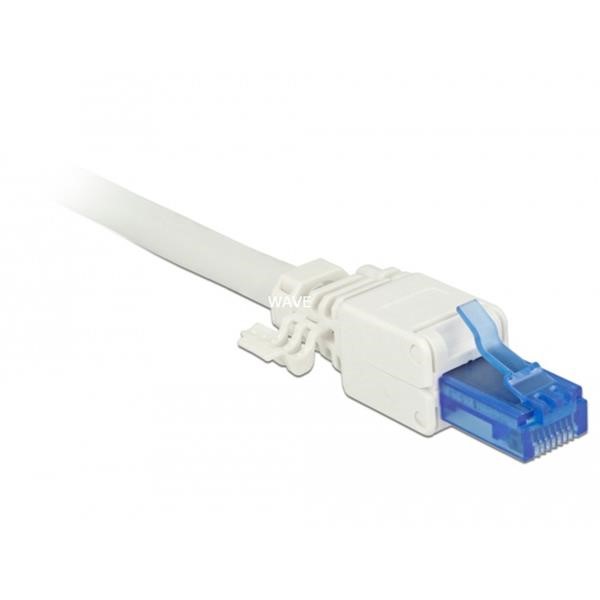 DELOCK RJ-45 CONNECTOR CAT.6A UTP WITHOUT TOOLS WHITE, 2 PIECES