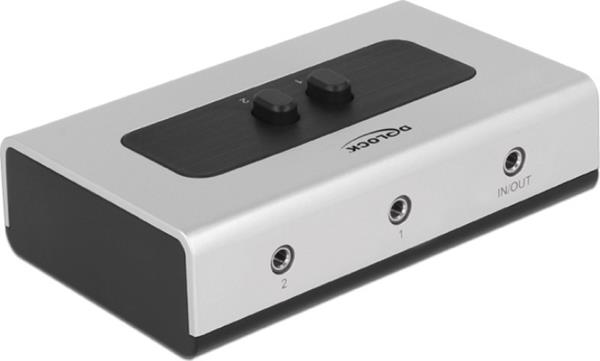 DELOCK SWITCH 3,5MM 2P MANU. 87699