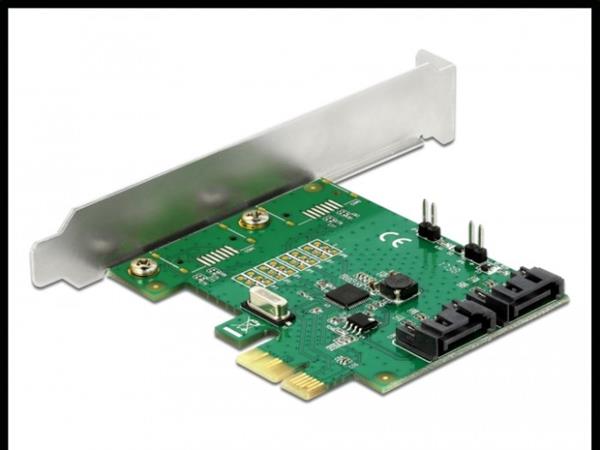 DELOCK 2PORT SATA PCIE M. RAID