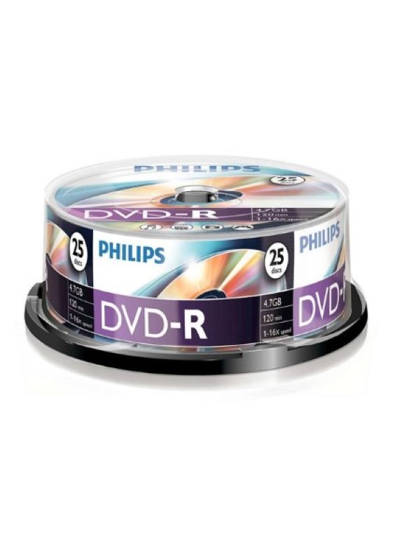 PHILIPS DVD-R 16X SP 4.7GB PHI 25ST