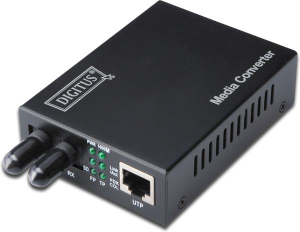 DIGITUS MEDIA CONVERTER FE/RJ45/MM/ST/FX BIS 2KM