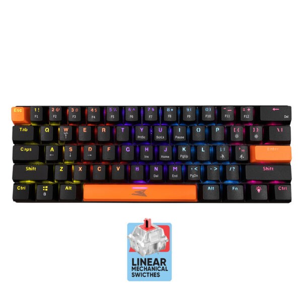 BARACUDA MECH KEYBOARD BGK-03111 DOLPHIN US RED SWITCH BLACK
